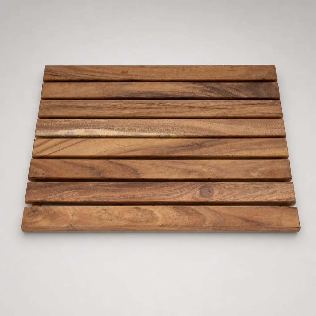 Tapete de Baño de Madera de Parota Antiderrapante 60x40 cm | Spot-On